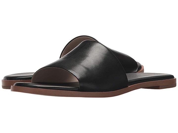 Cole Haan Anica Slide Sandal (black Leather) Women's Dress Sandals