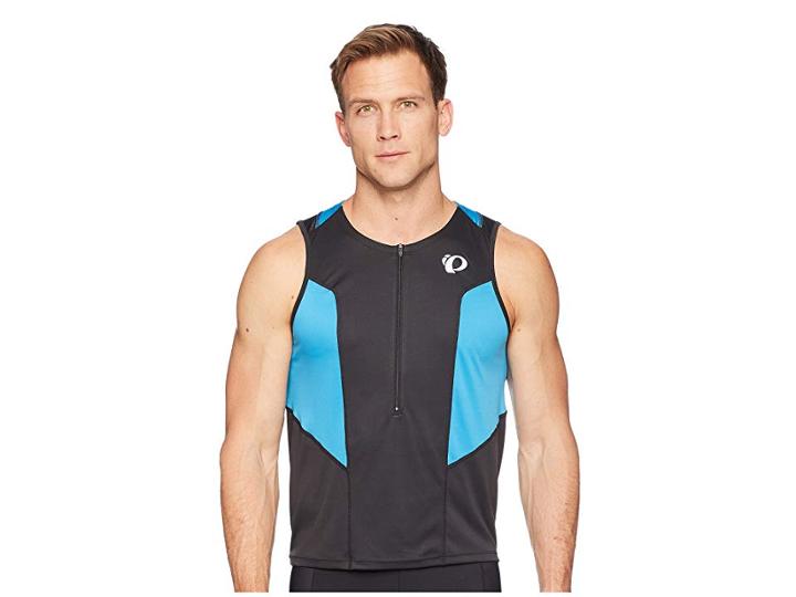 Pearl Izumi Select Pursuit Tri Sl Jersey (black/atomic Blue) Men's Workout