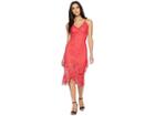 Bb Dakota Rsvp Rylee Lace Dress With Scallop Hem (glow) Women's Dress