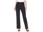 Tahari By Asl Pinstripe Bi-stretch Pants (black/white) Women's Casual Pants