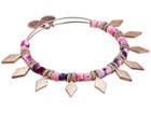 Alex And Ani Spearhead Coral Bangle (shiny Rose) Bracelet