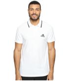 Adidas Essex Polo (white/black) Men's Short Sleeve Pullover
