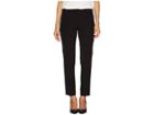 Vince Camuto Specialty Size Petite Milano Twill L-pocket Pants (rich Black) Women's Casual Pants