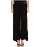 Yigal Azrouel Tie Front Wrap Pants (jet) Women's Casual Pants