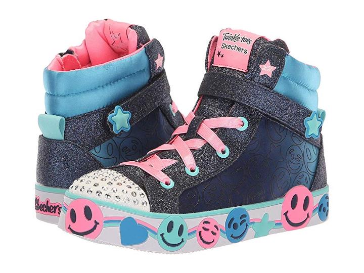 Skechers Kids Twinkle Toes: Smile Lights (little Kid/big Kid) (navy/multi) Girl's Shoes