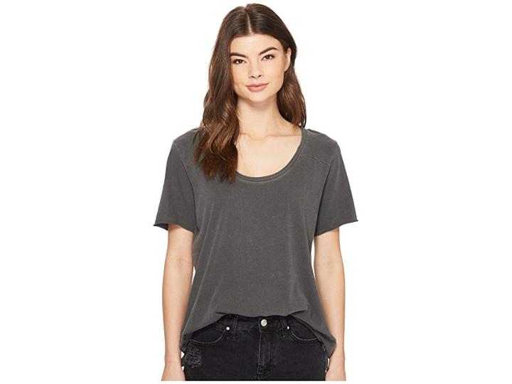 Hurley Wash Varsity Short Sleeve Tee (anthracite) Women's T Shirt