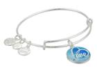 Alex And Ani Art Infusion, Love Bangle (silver/blue) Bracelet
