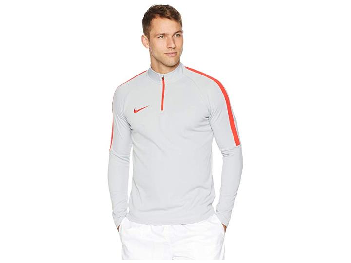Nike Dry 1/4 Zip Soccer Drill Top (wolf Grey/light Crimson/light Crimson) Men's Clothing