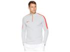 Nike Dry 1/4 Zip Soccer Drill Top (wolf Grey/light Crimson/light Crimson) Men's Clothing