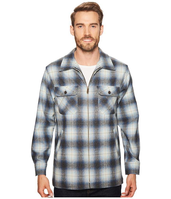 Pendleton Brightwood Zip Jacket (blue/grey Mix Ombre) Men's Coat