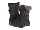 Ugg Adirondack Boot Ii (black Leather) Women's Cold Weather Boots