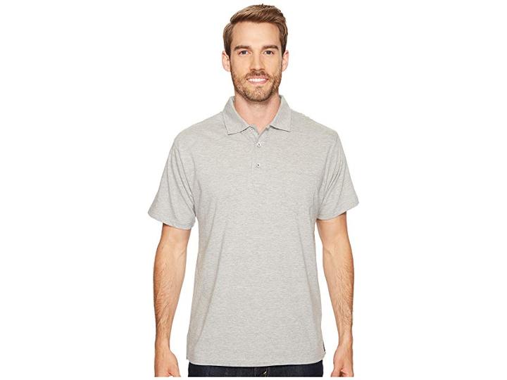 Mountain Khakis Patio Polo Shirt (smoke Heather) Men's Short Sleeve Pullover