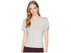 Lna Flutter Brushed Tee (heather Grey) Women's T Shirt