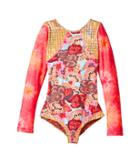 Maaji Kids Peacock Bikini (toddler/little Kids/big Kids) (red) Girl's Swimsuits One Piece
