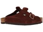 Birkenstock Boston Soft Footbed (unisex) (port Suede) Clog Shoes