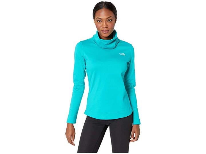 The North Face Novelty Glacier Pullover (kokomo Green Stria) Women's Long Sleeve Pullover