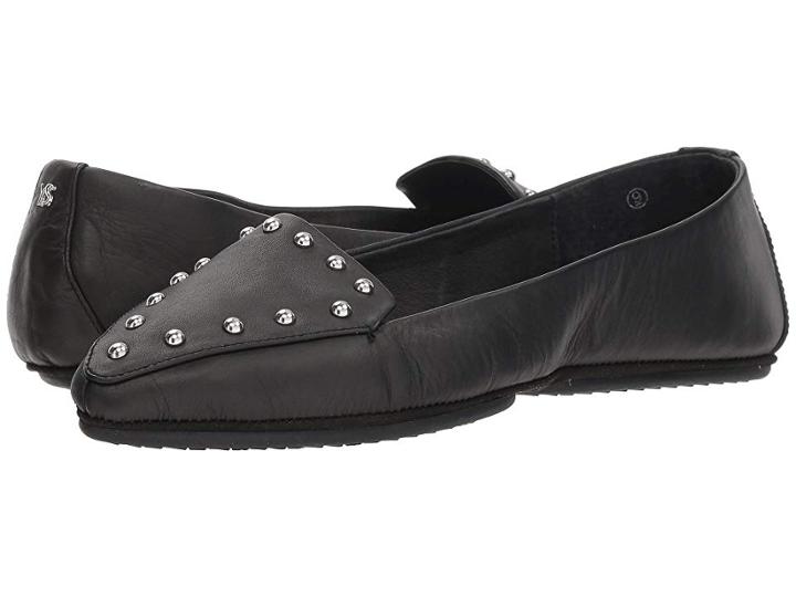 Yosi Samra Vera (black/silver Studs Nappa Leather) Women's Shoes