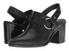 Frye Flynn Harness Mule (black Vintage Veg Tan) Women's Clog/mule Shoes