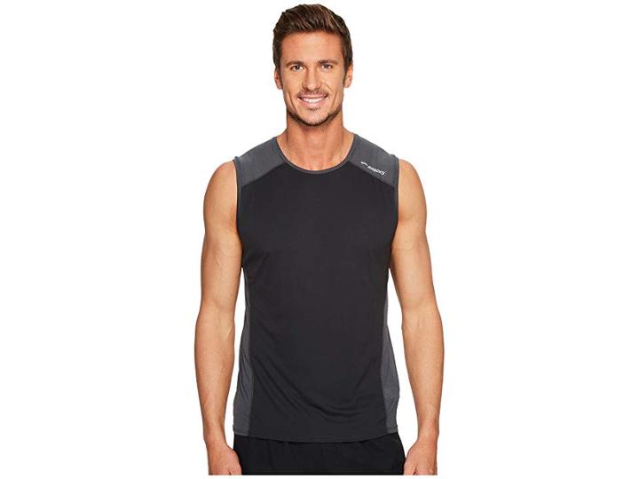 Brooks Stealth Sleeveless (black/asphalt) Men's Workout