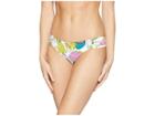 Trina Turk Key West Botanical Shirred Side Hipster (white) Women's Swimwear