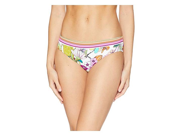 Trina Turk Key West Botanical Surf Hipster Bottom (white) Women's Swimwear