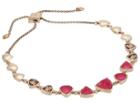 Vera Bradley Holiday Confetti Slider Bracelet (rose Gold Tone/pink) Bracelet