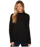 Nydj A-line Funnel Neck Sweater (black) Women's Sweater
