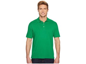 Care+wear Right Side Chest Access Polo Shirt (jungle Green) Men's Short Sleeve Knit