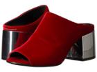 Mm6 Maison Margiela Velvet Mule (red) Women's Shoes