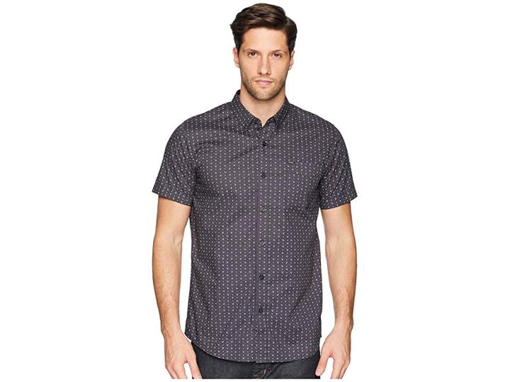 Rip Curl Money Trees Short Sleeve Shirt (navy) Men's Clothing