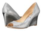 Badgley Mischka Awake (silver Glitter) Women's Wedge Shoes