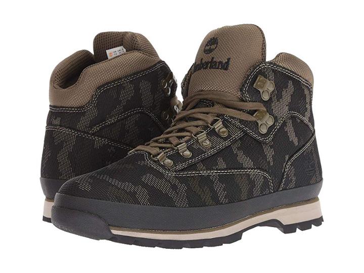 Timberland Euro Hiker Fabric (black/camo Fabric) Men's Hiking Boots