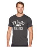New Balance Athletics Heathertech Tee (black Heather) Men's T Shirt