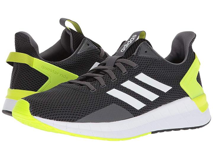 Adidas Running Questar Ride (carbon/footwear White/solar Yellow) Men's Running Shoes