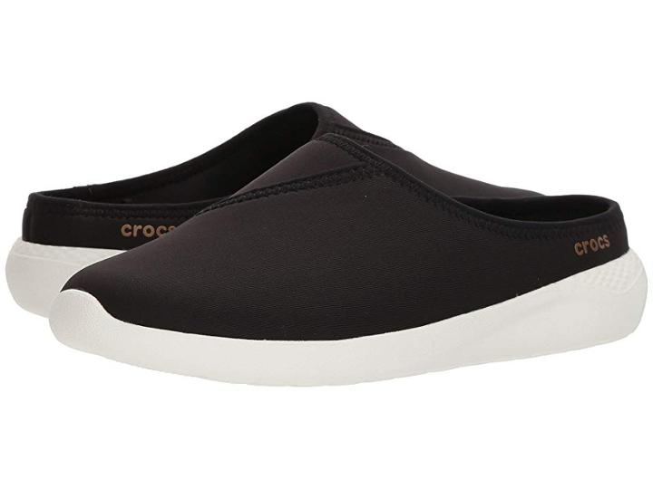 Crocs Literide Mule (black/white) Women's  Shoes
