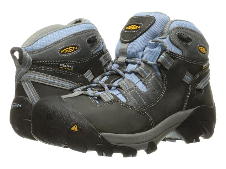 Keen Utility Detroit Mid Soft Toe (magnet/blue Bell) Women's Work Pull-on Boots