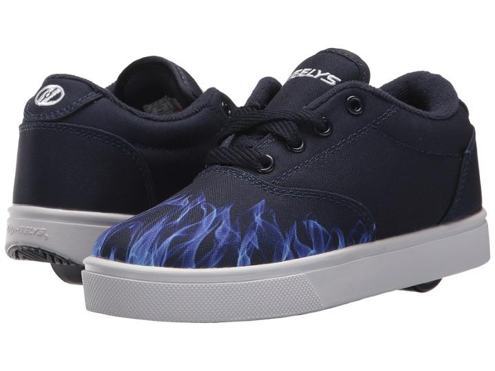 Heelys Launch (little Kid/big Kid/adult) (navy/flames) Boys Shoes