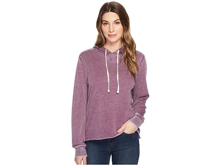 Alternative Burnout French Terry Day Off Hoodie (plum) Women's Sweatshirt