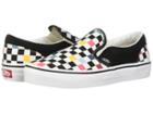 Vans Kids Classic Slip-on (little Kid/big Kid) ((party Checker) Multi/black) Kids Shoes