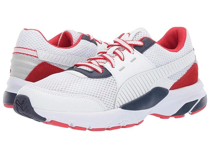 Puma Future Runner Premium (puma White/peacoat/high Risk Red) Men's Shoes