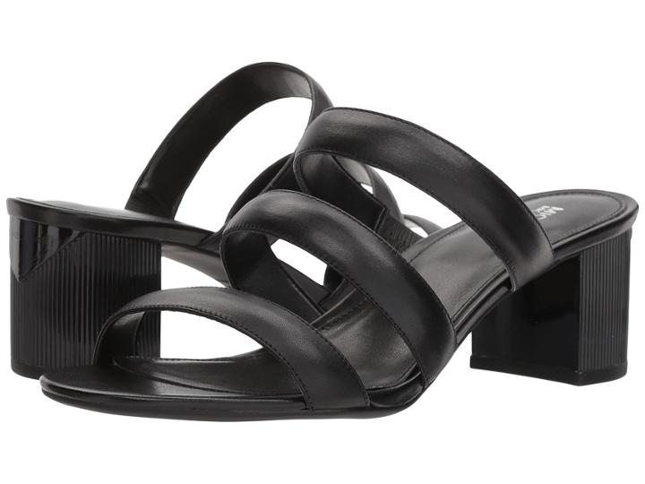 Michael Michael Kors Paloma Flex Sandal (black Smooth Calf) High Heels