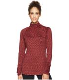 Columbia Outerspaced Iii Half Zip Top (garnet Red) Women's Long Sleeve Pullover