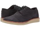 Toms Brogue (black Nubuck) Men's Lace Up Casual Shoes