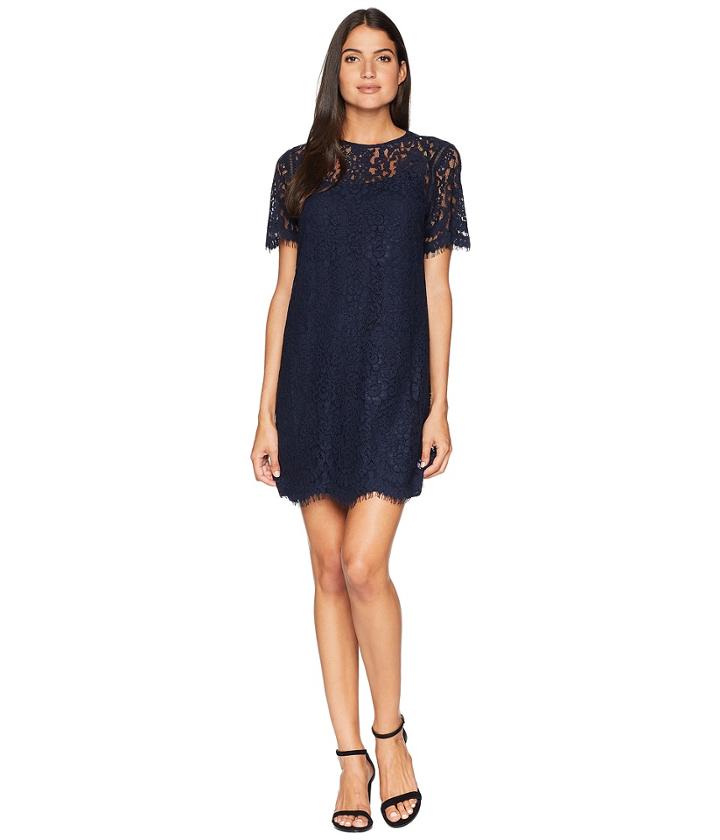 Juicy Couture Hailey Lace Shift Dress (regal) Women's Dress