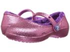 Crocs Kids Karin Sparkle Lined Clog (toddler/little Kid) (party Pink) Girls Shoes