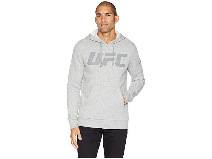 Reebok Ufc Fg Pullover Hoodie (medium Grey Heather) Men's Sweatshirt