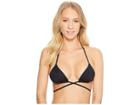 Vitamin A Swimwear Gia Triangle Wrap Bikini Top (eco Black) Women's Swimwear