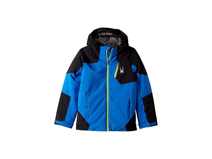 Spyder Kids Chambers Jacket (big Kids) (turkish Sea/black/fresh) Boy's Coat