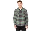 Volcom Randower Long Sleeve Flannel (deep Sea) Men's Clothing