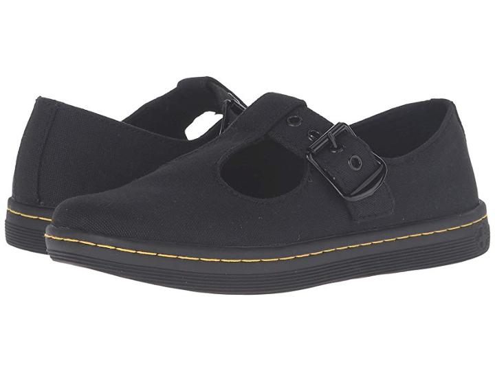 Dr. Martens Woolwich T Bar (black Canvas) Women's Maryjane Shoes